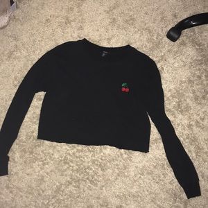 Crop top with cherries